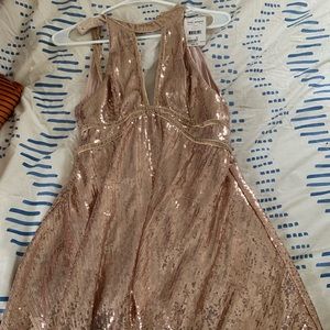 Rose Gold Free People Dress